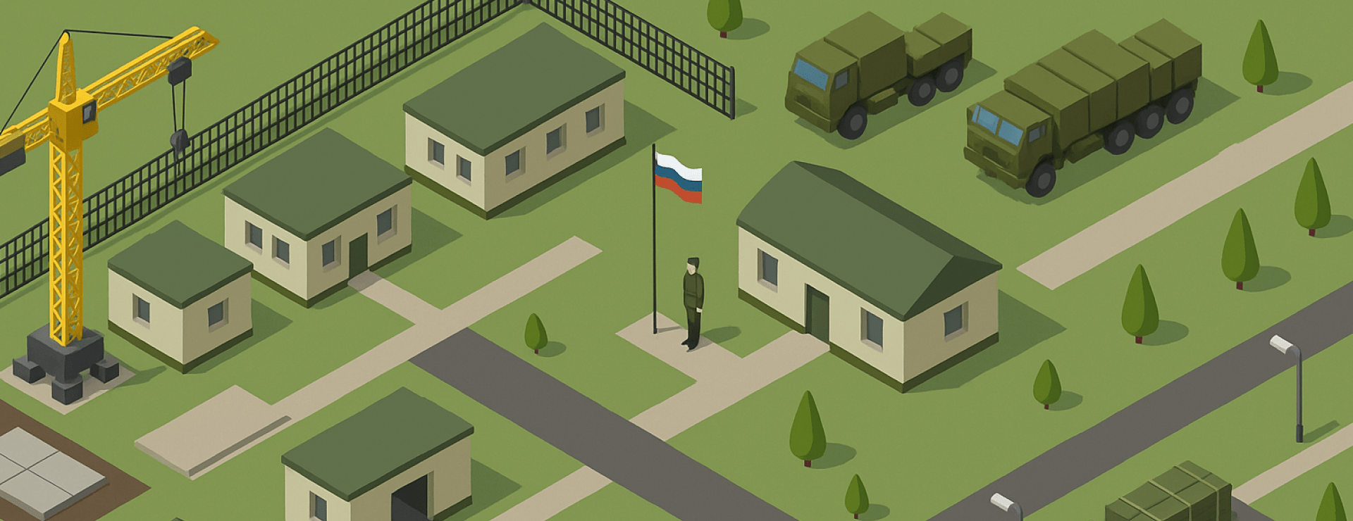 Комплексная инженерная подготовка и благоустройство военного городка №1, Осиновая роща